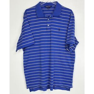 Polo Ralph Lauren golf Xl striped polo shirt blue sports performance casual